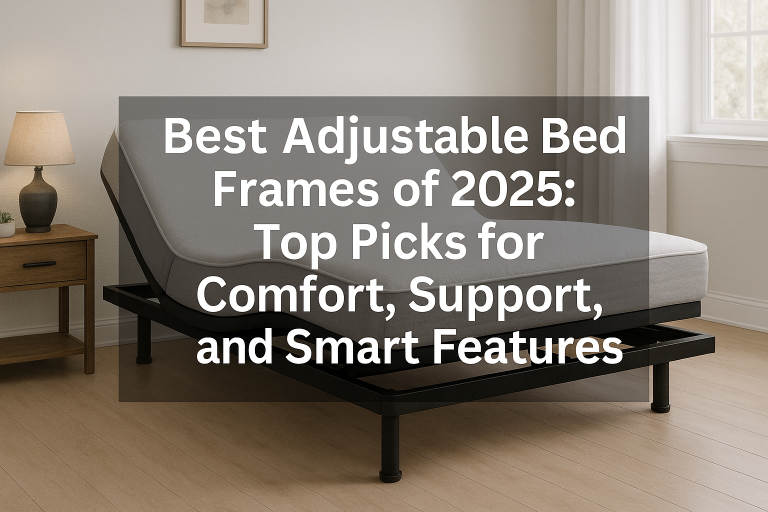 Best Adjustable Bed Frames of 2025: Top Picks for Comfort, Support, and Smart Features