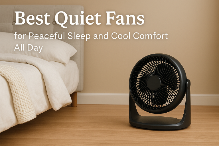 Best Quiet Fans for Peaceful Sleep and Cool Comfort All Day